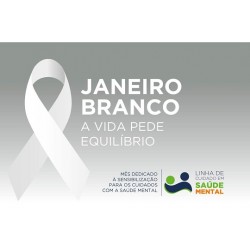 Janeiro Branco: Secretaria de Estado da Saúde reforça a importância dos cuidados com a mente